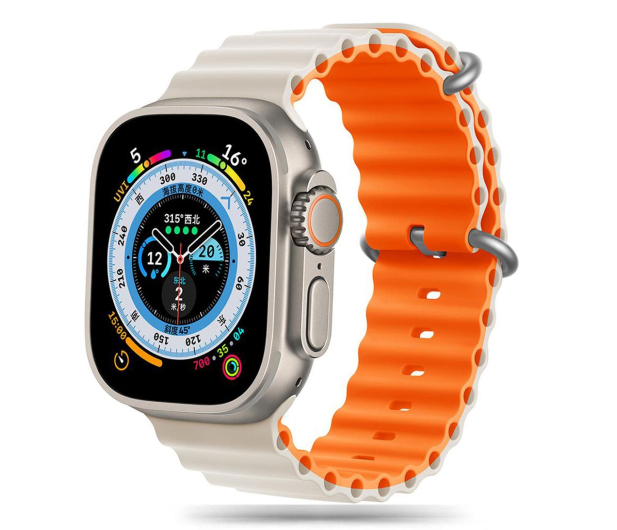 TECH-PROTECT Iconband Pro do Apple Watch 44/45/46/49 mm Starlight/Orange 5906302310289 - 1285528 - zdjęcie